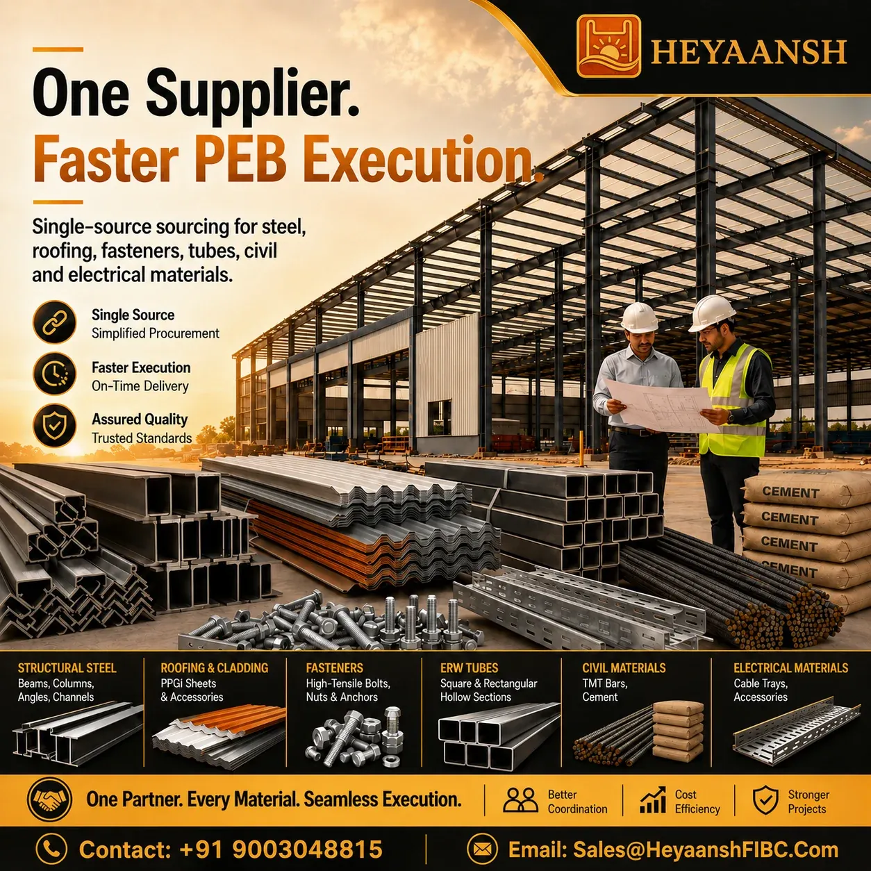 PEB Shed Materials Sourcing