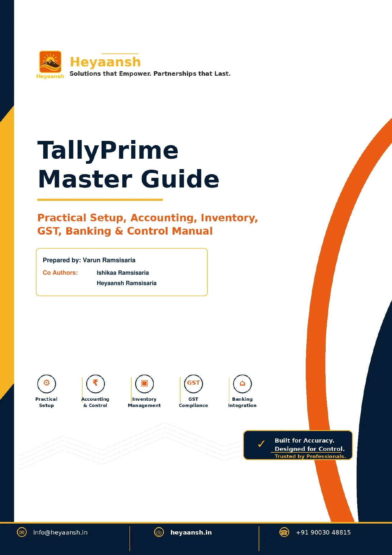 Heyaansh TallyPrime Master Guide cover preview